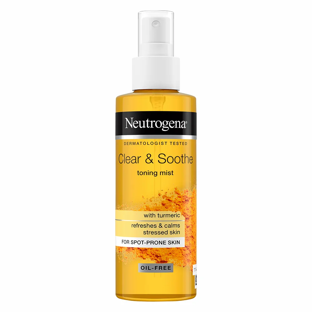 اسپری تونر پاک کننده و آرامش بخش زردچوبه نوتروژینا Neutrogena Clear & Soothe Toning Mist 125ml