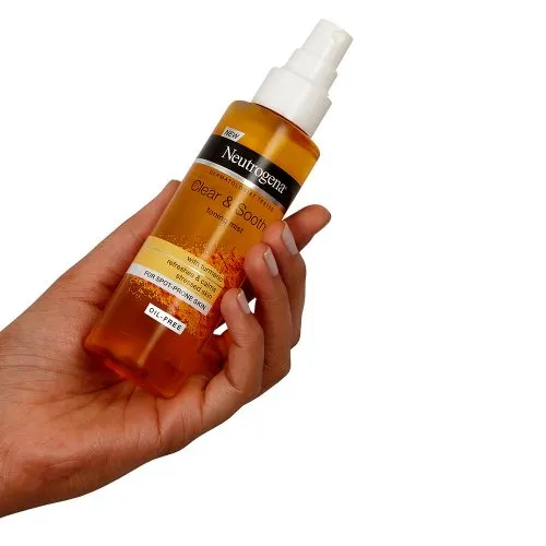 اسپری تونر پاک کننده و آرامش بخش زردچوبه نوتروژینا Neutrogena Clear & Soothe Toning Mist 125ml