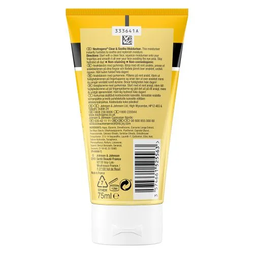 ژل کرم مرطوب کننده زردچوبه نوتروژینا Neutrogena Clear & Soothe Hydrating Moisturiser 75ml