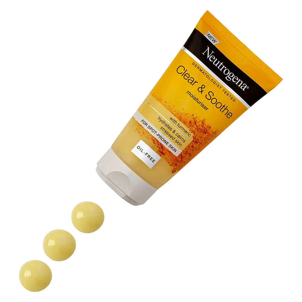 ژل کرم مرطوب کننده زردچوبه نوتروژینا Neutrogena Clear & Soothe Hydrating Moisturiser 75ml
