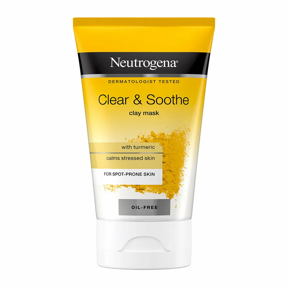 ماسک خاک رس زردچوبه نوتروژینا Neutrogena Clear & Soothe Clay Mask